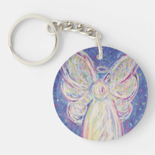 Llavero Cadenas clave de arte de Angel Personalizado Guard