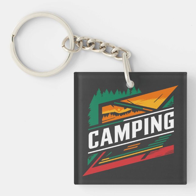 Llavero Cadenas clave de camping (Frente)