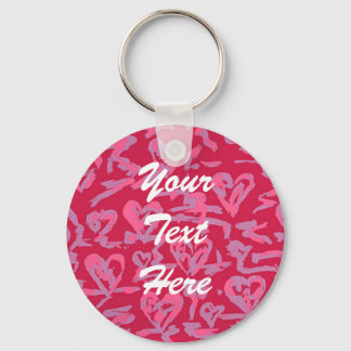 Llavero Cadenas clave de fondo del corazón personalizadas