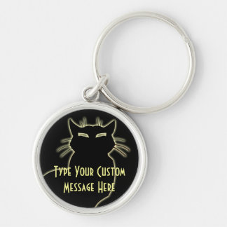 Llavero Cadenas clave de gato regalo personalizadas