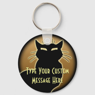 Llavero Cadenas clave de gato regalo personalizadas
