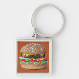 Llavero Cadenas clave de Ilustracion de Hamburgo