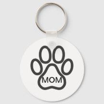 Cadenas clave de Perro Mom Paw