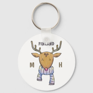 Llavero Cadenas clave de personalizado de renos de Finland