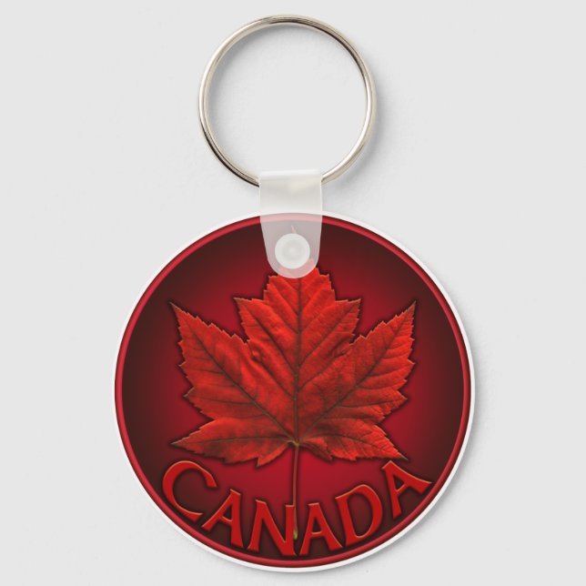 Llavero Cadenas clave de recuerdo de la bandera de Canadá  (Anverso)
