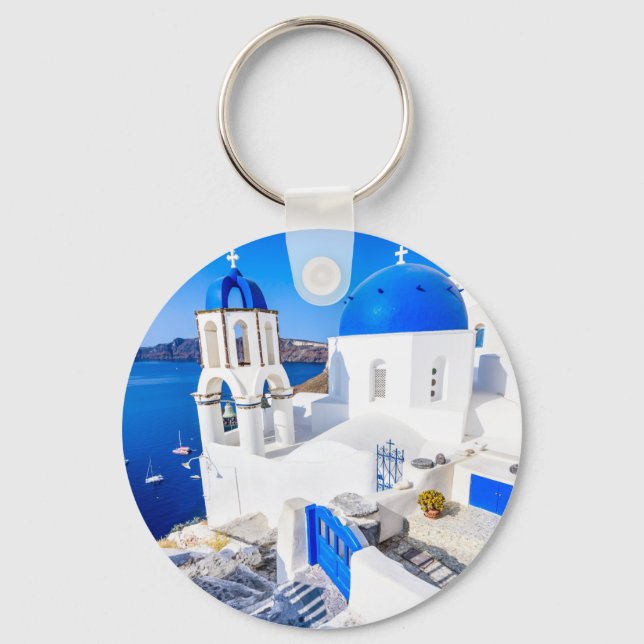 Llavero Cadenas clave de Santorini (Anverso)