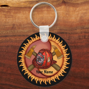 Llavero Cadenas clave de Yin Yang Firefighter