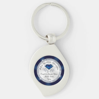 Llavero Cadenas clave del aniversario personalizado de Dai