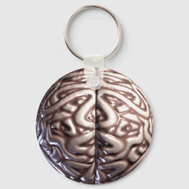 Llavero Cadenas clave del cerebro humano (Anverso)