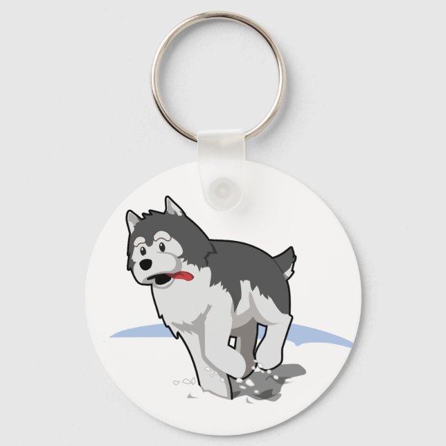 Llavero Cadenas clave Husky (Anverso)