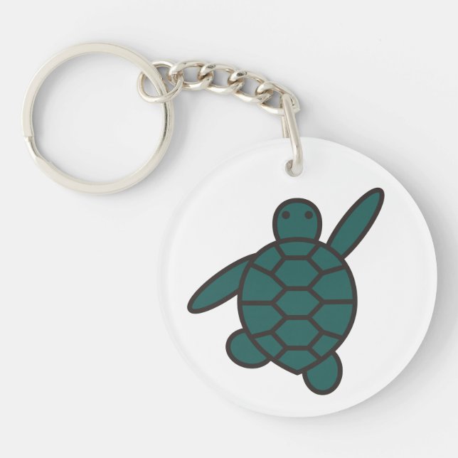 Llavero Cadenas clave para la tortuga marina (Frente)