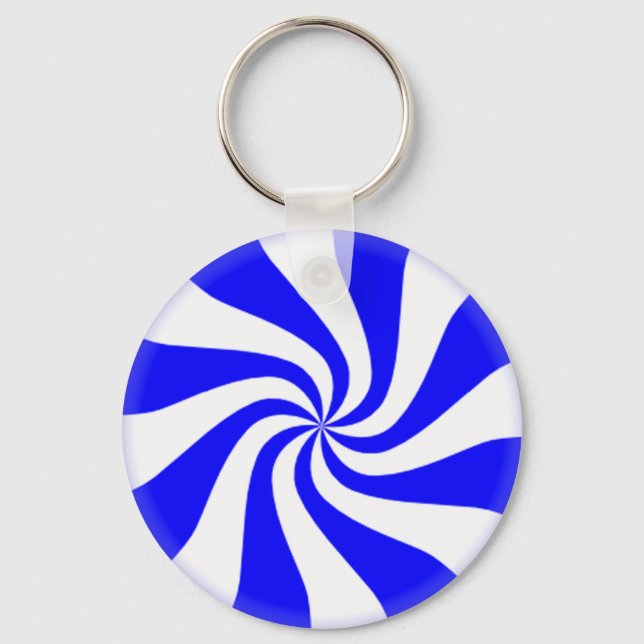 Llavero Cadenas de candía de menta azul (Anverso)