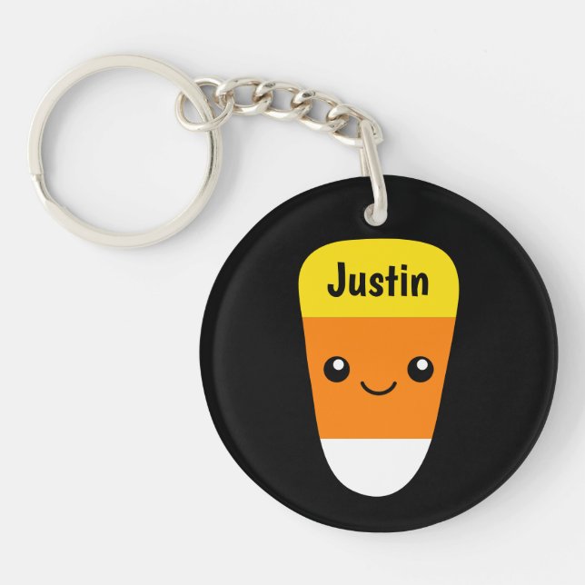 Llavero Cadenas de chismes de maíz de Kawaii (Frente)