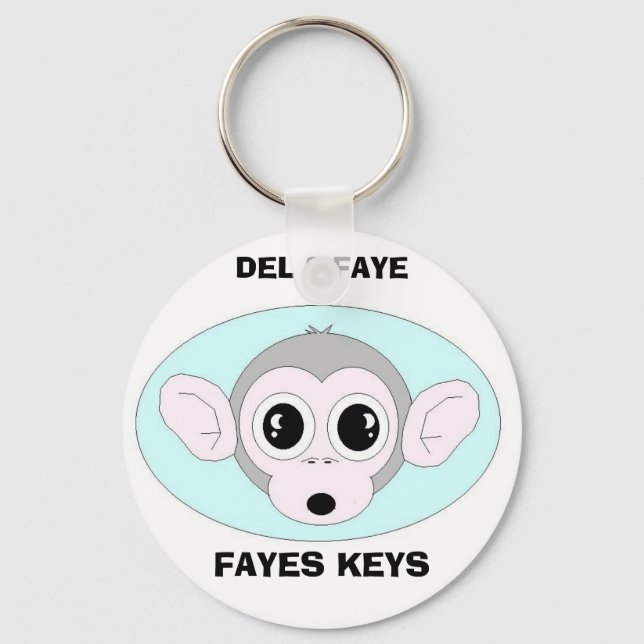 LLAVERO CADENAS DE CLAVE DE MONKEY PERSONALIZADAS (Anverso)