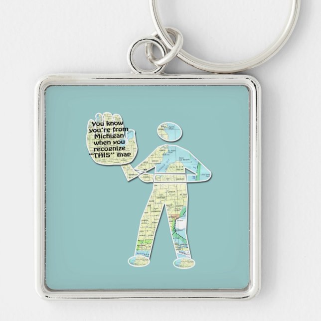 Llavero Cadenas de claves de Michigan (Frente)