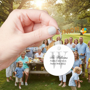 Llavero Cadenas de claves de reunión familiar con monogram