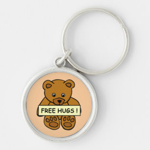 Llavero Cadenas de claves de Teddy Free Hugs