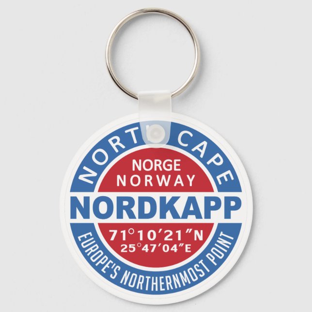 Llavero cadenas de claves NORDKAPP Noruega (Anverso)