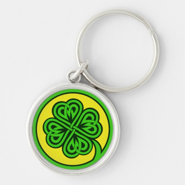 Llavero Cadenas de claves tribales de Shamrock (Frente)