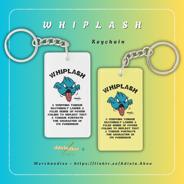 Llavero Cadenas de hitos por el poeta Adiela Akoo (Whiplash Keychain by Poet Adiela Akoo. Shop my store for more fab finds & gr8t gift ideas. Shop Now!)