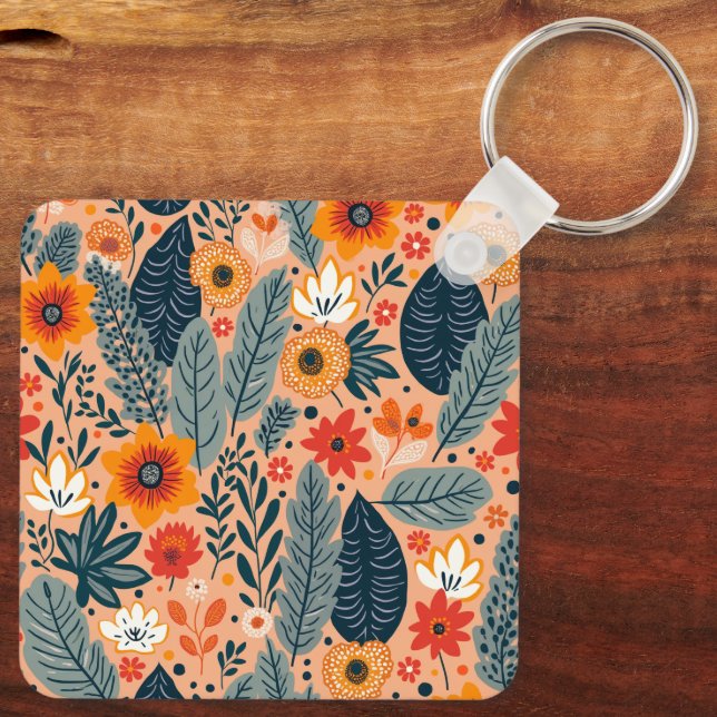 Llavero Cadenas de llaves de bonito y cañones (Reverso )