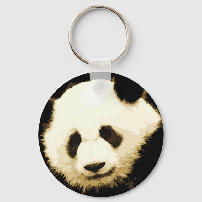 Llavero Cadenas de teclas de bonito Panda (Anverso)
