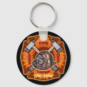 Llavero Cadenas de teclas de Flames Firefighter
