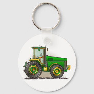 Llavero Cadenas de teclas de gran tractor verde