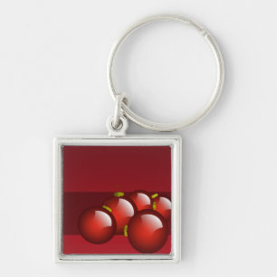 Llavero Cadenas de teclas de los ornamentos rojos