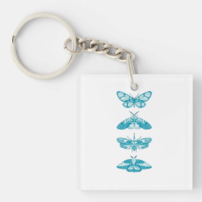 Llavero cadenas de teclas de mariposa (Frente)