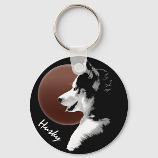 Llavero Cadenas de teclas de perro Husky Personalizado Cad