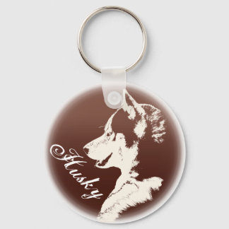 Llavero Cadenas de teclas de perro Husky Personalizado Cad