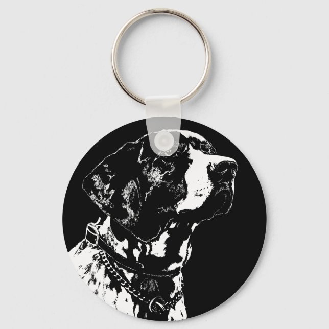 Llavero Cadenas de teclas de punteros para perros elegante (Anverso)