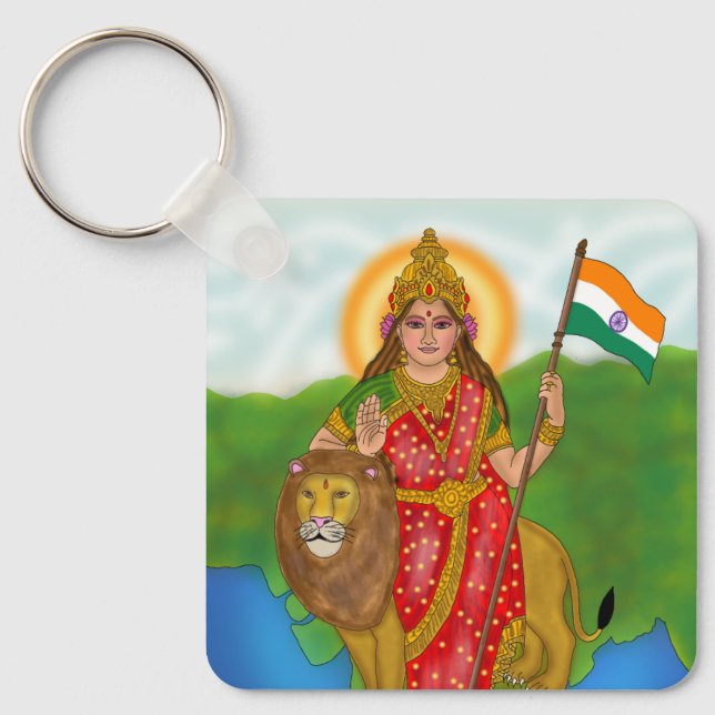 Llavero Cadenero de Bharat Mata (Anverso)