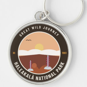 Llavero Cadenita con insignia vintage del Parque Nacional 