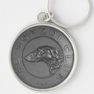 Llavero Cadenita con medallón vintage de Borzoi