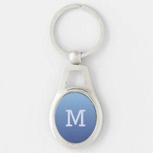 Llavero Cadenita con monograma personalizado de gradiente 