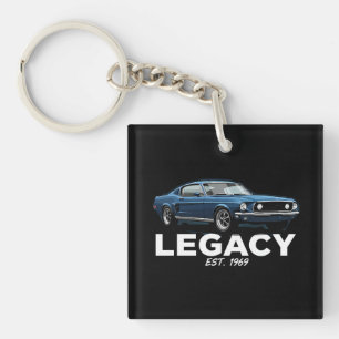 Llavero Cadenita de Llave de Coche Clásico Vintage Legacy