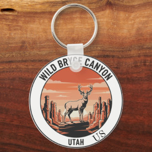 Llavero . Cadenita de recuerdo de Bryce Canyon Utah Salvaj