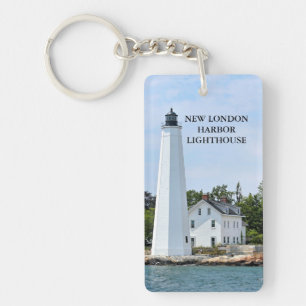 Llavero Cadenita del Faro del Puerto de New London, CT