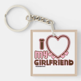 Llavero Cadenita personalizada Te Amo Mi Novia