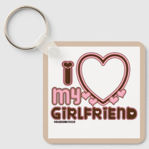 Llavero Cadenita personalizada Te Amo Mi Novia