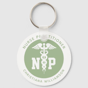 Llavero Caduceo de graduación de enfermera practicante NP 