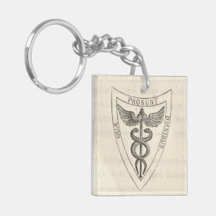 Llavero Caduceo en escudo
