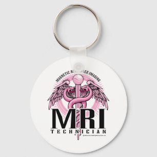 Llavero Caduceo rosado de MRI