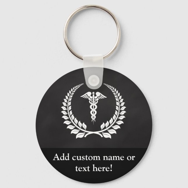 Llavero Caduceus Laurel (Anverso)