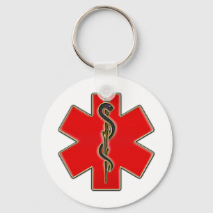 Llavero Caduceus médico