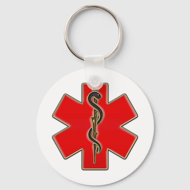 Llavero Caduceus médico (Anverso)