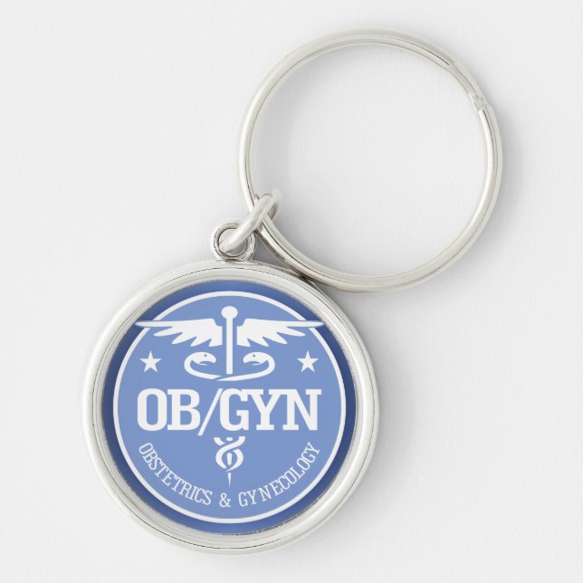 Llavero Caduceus OBGYN ideas de regalo (Frente)