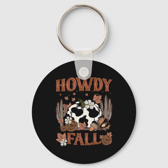 Llavero Cae la calabaza occidental del otoño del leopardo  (Anverso)